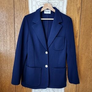 Butte Knit Vintage Blazer with Notched Lapels